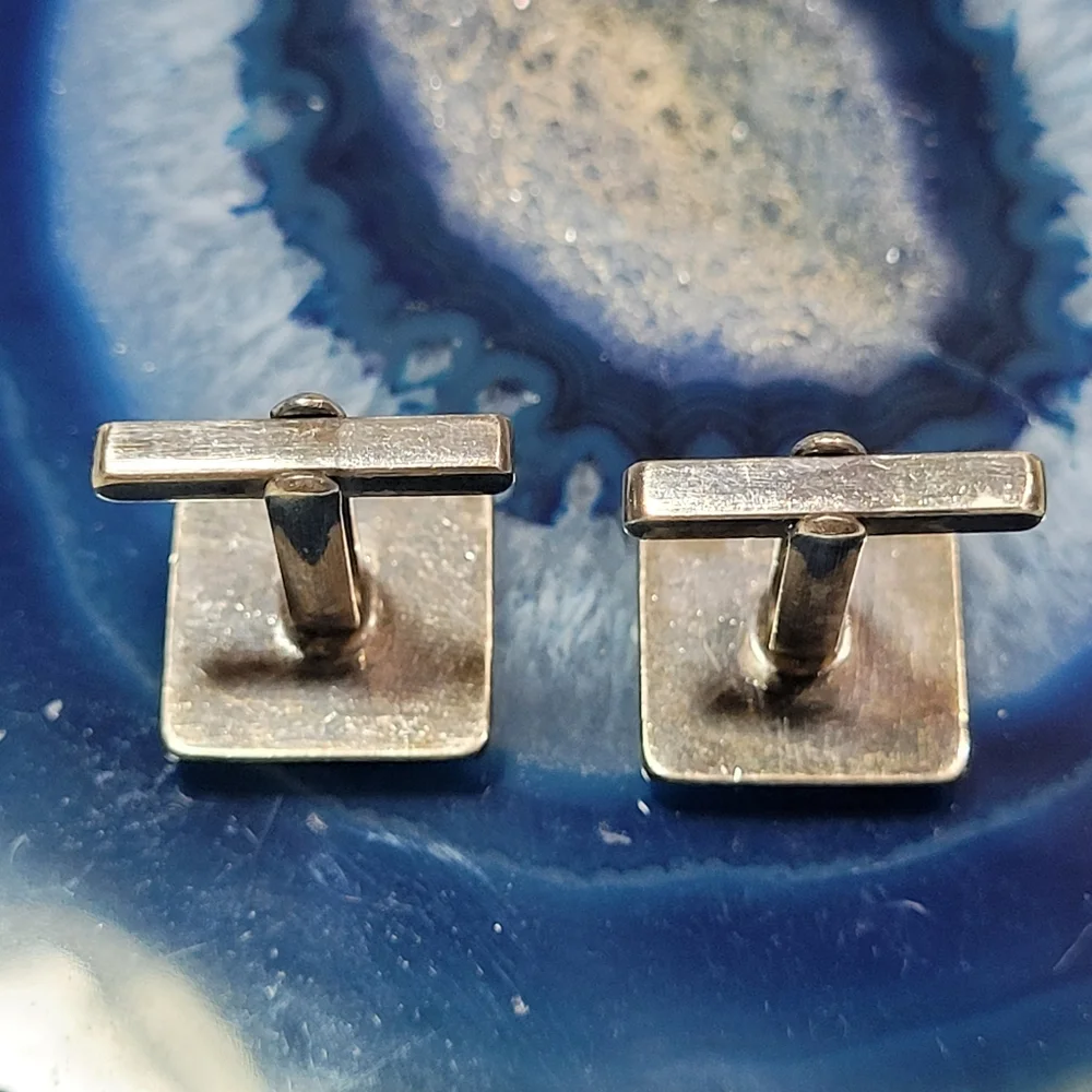 925 Square Cufflinks.
